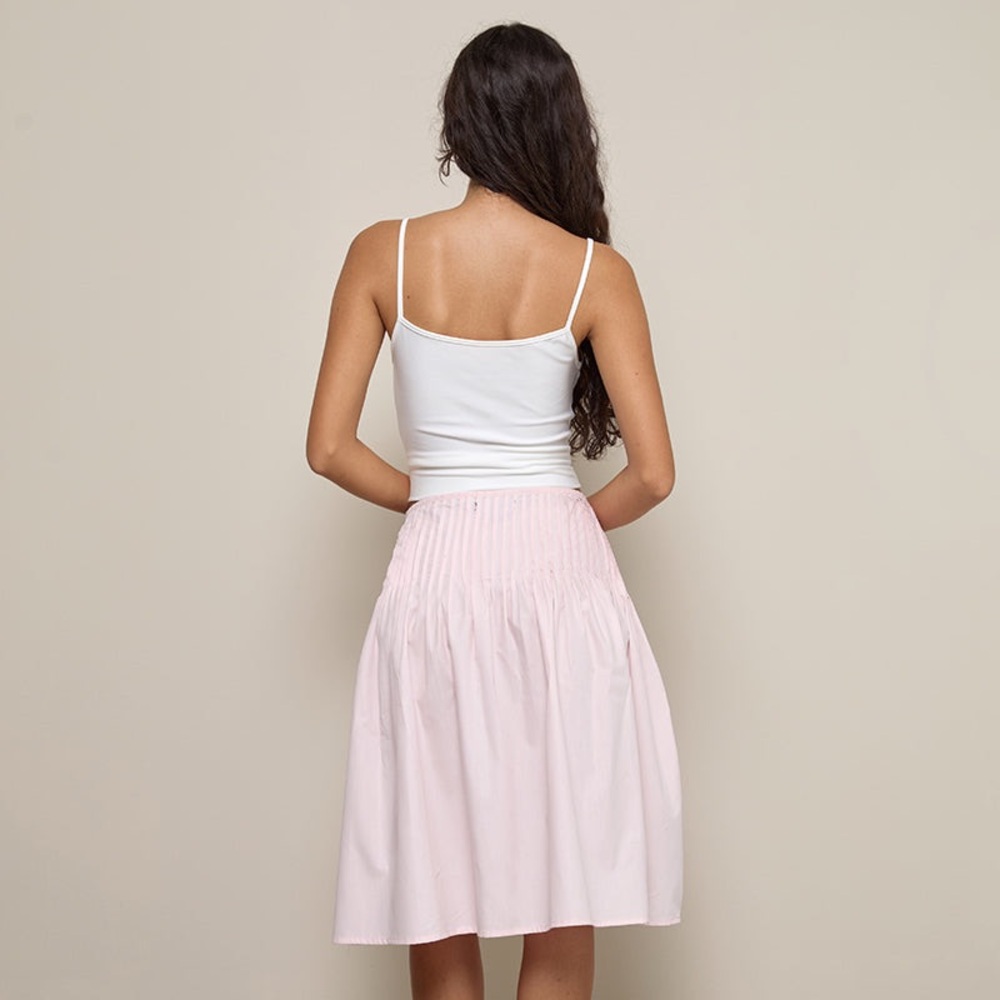 Motel Rocks Asada Midi Skirt In Light Pink Size XS - Picture 4 of 6